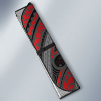Aotearoa Christmas Auto Sun Shade Santa Riding Humpback Whale Maori Koru DT05 - Polynesian Pride