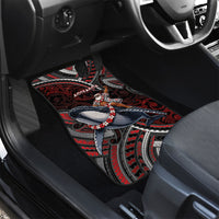 Aotearoa Christmas Car Mats Santa Riding Humpback Whale Maori Koru DT05 - Polynesian Pride