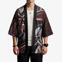 Aotearoa Christmas Kimono Santa Riding Humpback Whale Maori Koru DT05 - Polynesian Pride