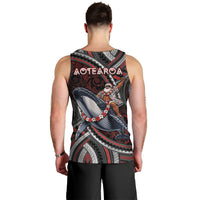 Aotearoa Christmas Men Tank Top Santa Riding Humpback Whale Maori Koru DT05 - Polynesian Pride