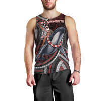 Aotearoa Christmas Men Tank Top Santa Riding Humpback Whale Maori Koru DT05 - Polynesian Pride