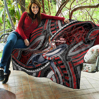 Aotearoa Christmas Quilt Santa Riding Humpback Whale Maori Koru DT05 - Polynesian Pride