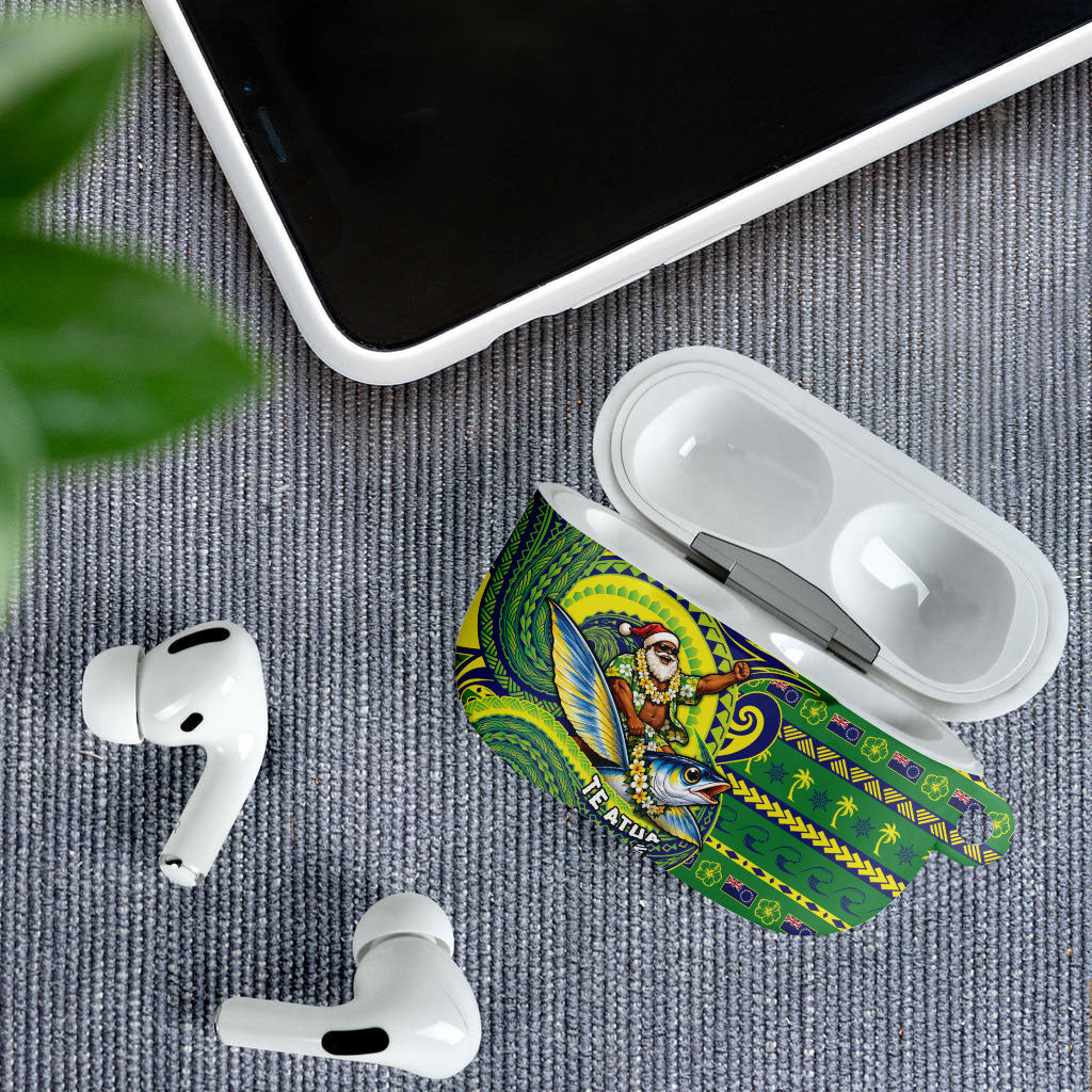Cook Islands Christmas AirPods Case Santa Riding Flying Fish DT05 - Polynesian Pride