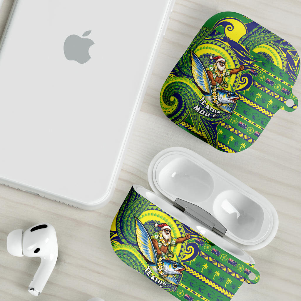 Cook Islands Christmas AirPods Case Santa Riding Flying Fish DT05 - Polynesian Pride