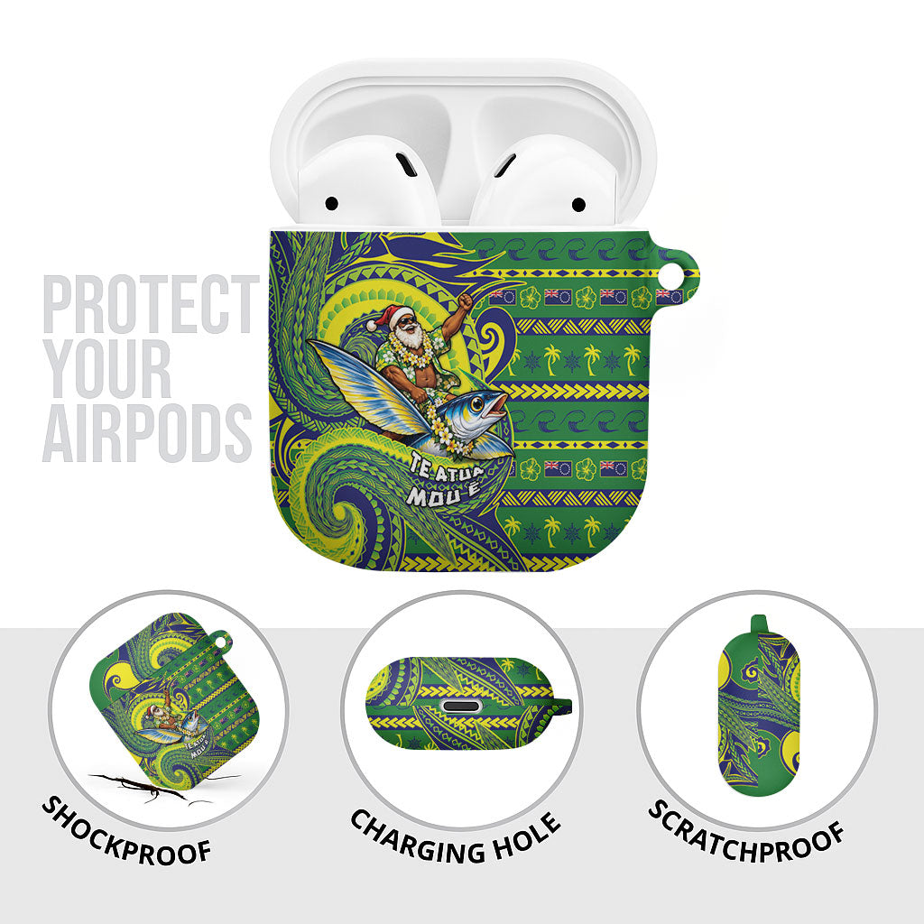 Cook Islands Christmas AirPods Case Santa Riding Flying Fish DT05 - Polynesian Pride