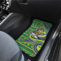 Cook Islands Christmas Car Mats Santa Riding Flying Fish DT05 - Polynesian Pride