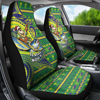 Cook Islands Christmas Car Seat Cover Santa Riding Flying Fish DT05 - Polynesian Pride