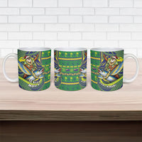 Cook Islands Christmas Ceramic Mug Santa Riding Flying Fish DT05 - Polynesian Pride