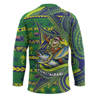 Cook Islands Christmas Hockey Jersey Santa Riding Flying Fish DT05 - Polynesian Pride