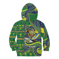 Cook Islands Christmas Kid Hoodie Santa Riding Flying Fish DT05 - Polynesian Pride
