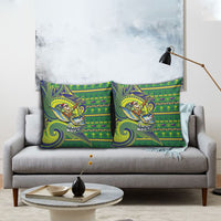 Cook Islands Christmas Pillow Cover Santa Riding Flying Fish DT05 - Polynesian Pride