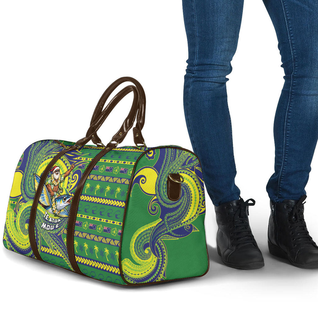 Cook Islands Christmas Travel Bag Santa Riding Flying Fish DT05 - Polynesian Pride