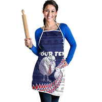 Personalised New Zealand Father's Day Apron Daddy Kiwi Bird Silver Ferns