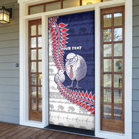 Personalised New Zealand Father's Day Door Cover Daddy Kiwi Bird Silver Ferns
