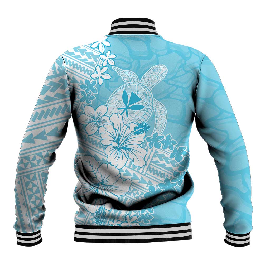 Hawaii Kanaka Maoli Baseball Jacket Polynesian Turtle Tattoo