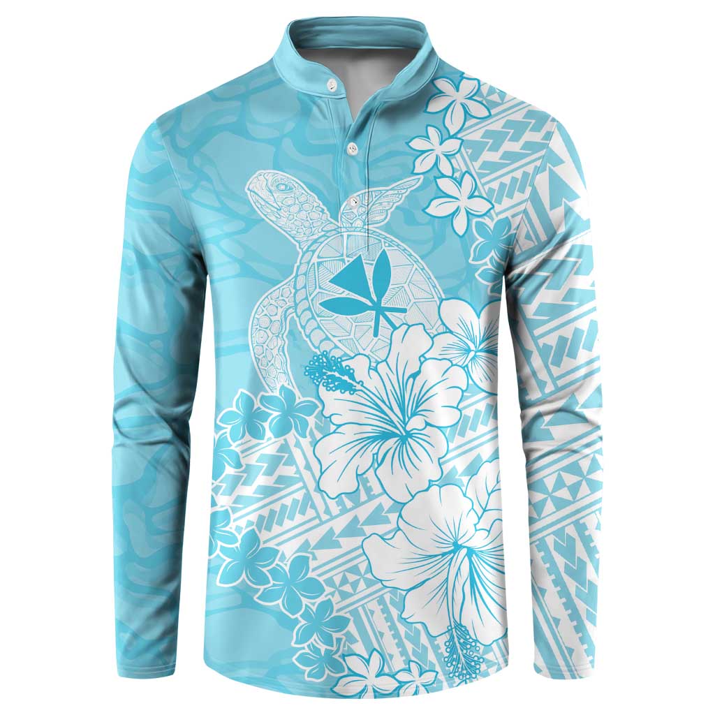 Hawaii Kanaka Maoli Button Sweatshirt Polynesian Turtle Tattoo