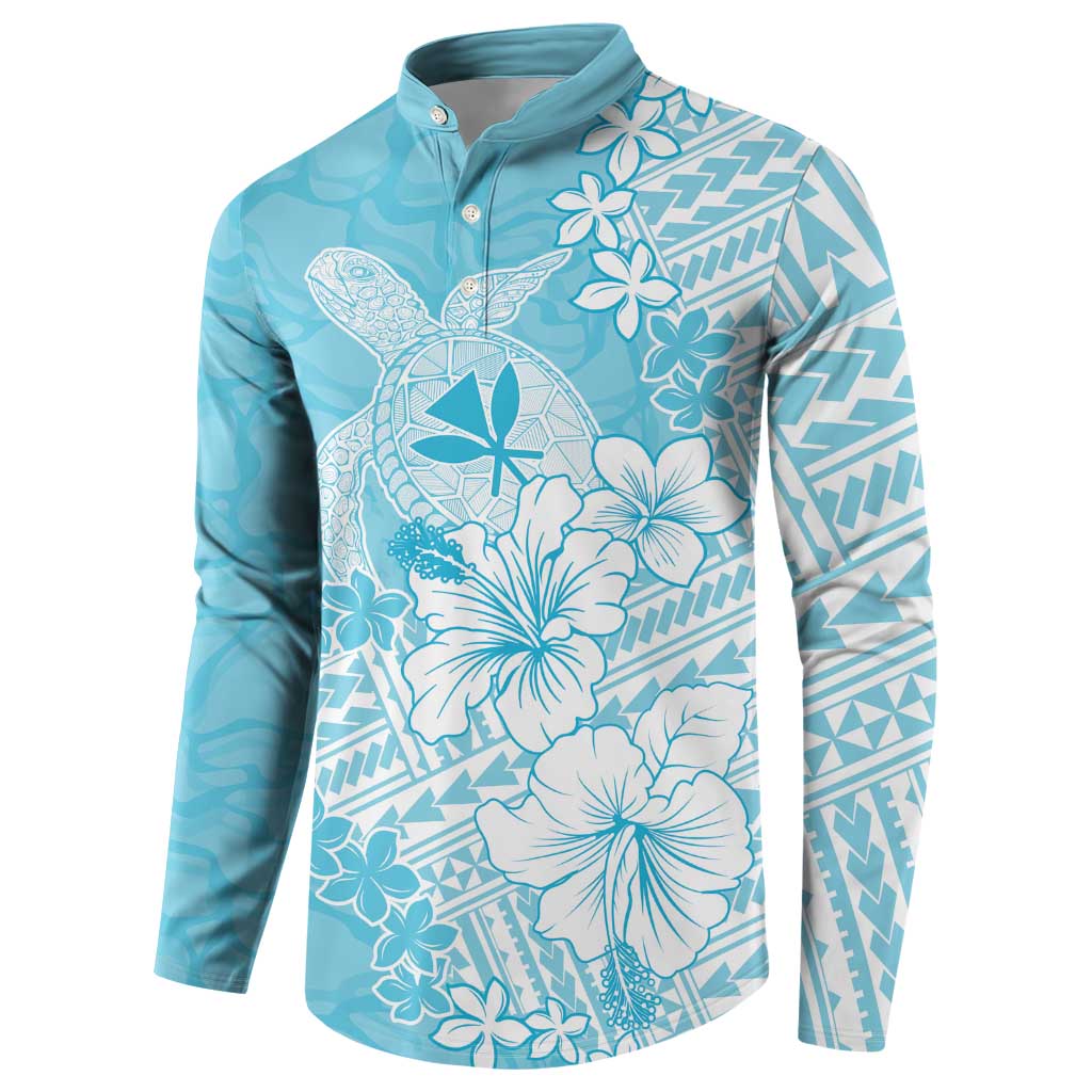 Hawaii Kanaka Maoli Button Sweatshirt Polynesian Turtle Tattoo