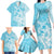 Hawaii Kanaka Maoli Family Matching Long Sleeve Bodycon Dress and Hawaiian Shirt Polynesian Turtle Tattoo