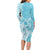 Hawaii Kanaka Maoli Family Matching Long Sleeve Bodycon Dress and Hawaiian Shirt Polynesian Turtle Tattoo