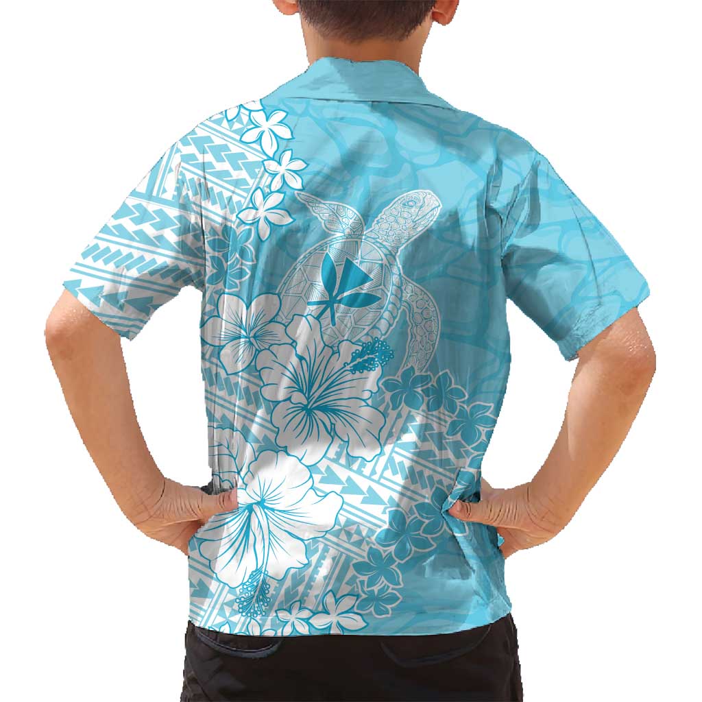 Hawaii Kanaka Maoli Family Matching Off Shoulder Maxi Dress and Hawaiian Shirt Polynesian Turtle Tattoo DT05 - Polynesian Pride
