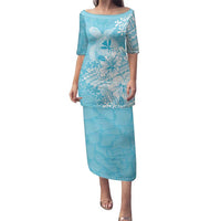 Hawaii Kanaka Maoli Family Matching Puletasi and Hawaiian Shirt Polynesian Turtle Tattoo