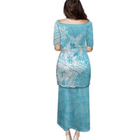 Hawaii Kanaka Maoli Family Matching Puletasi and Hawaiian Shirt Polynesian Turtle Tattoo