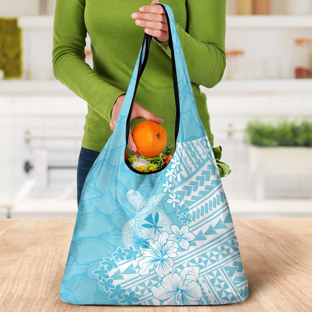 Hawaii Kanaka Maoli Grocery Bag Polynesian Turtle Tattoo