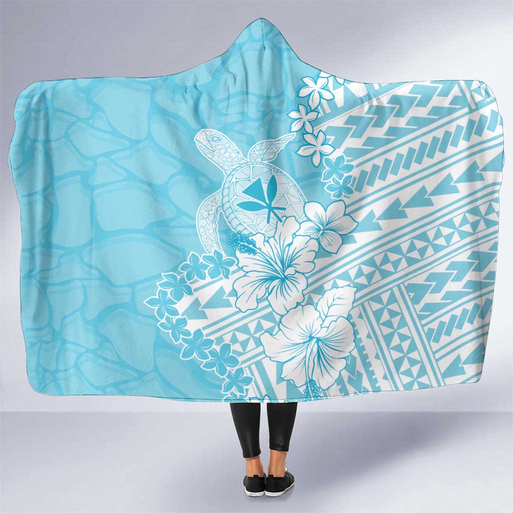 Hawaii Kanaka Maoli Hooded Blanket Polynesian Turtle Tattoo