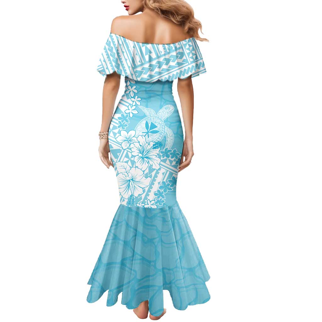 Hawaii Kanaka Maoli Mermaid Dress Polynesian Turtle Tattoo