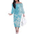 Hawaii Kanaka Maoli Off The Shoulder Long Sleeve Dress Polynesian Turtle Tattoo