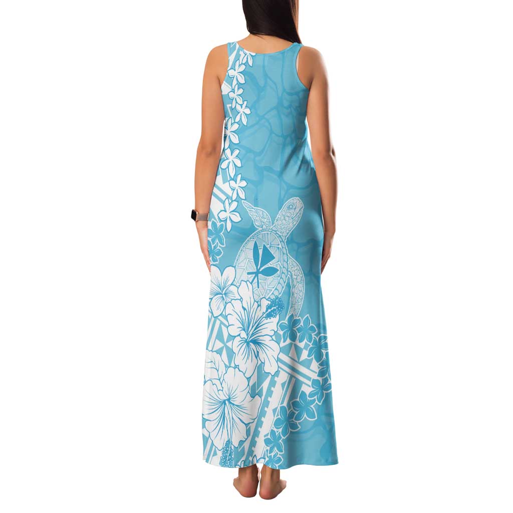 Hawaii Kanaka Maoli Tank Maxi Dress Polynesian Turtle Tattoo