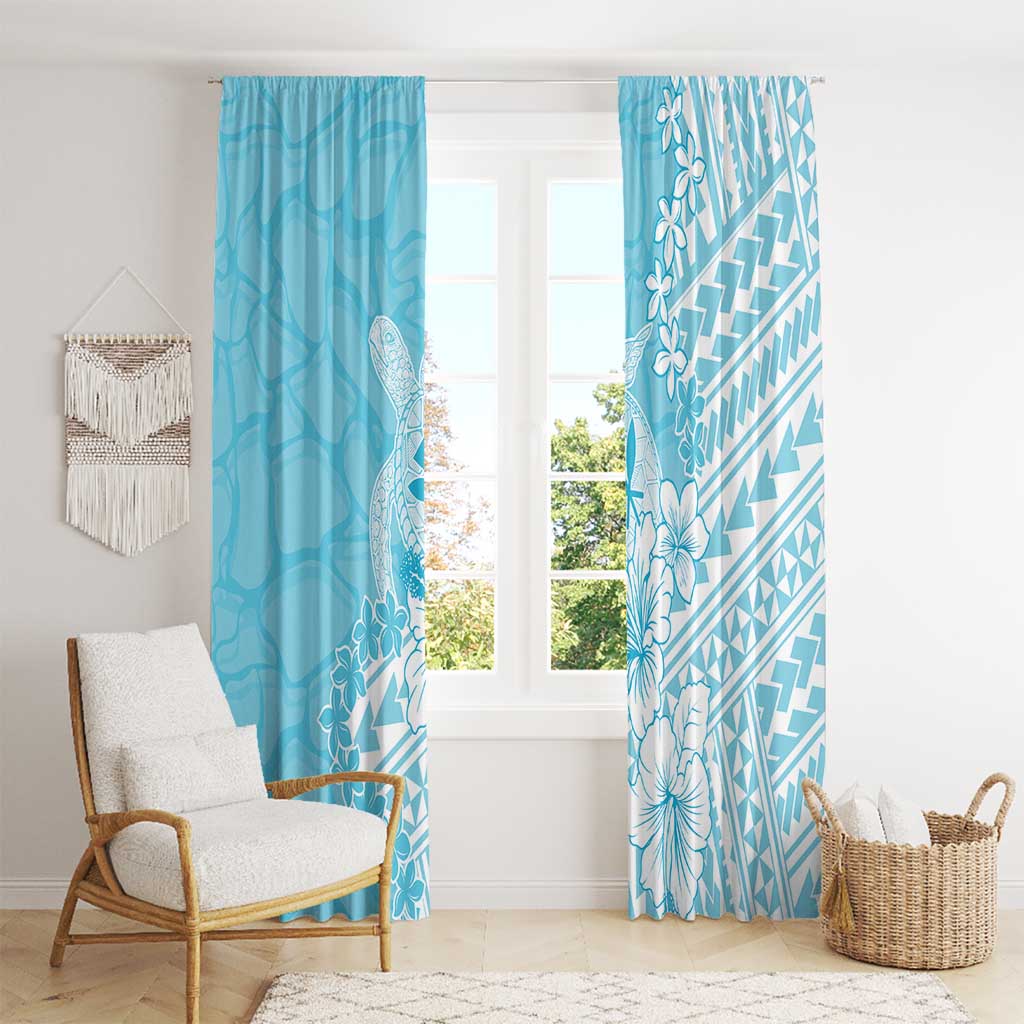 Hawaii Kanaka Maoli Window Curtain Polynesian Turtle Tattoo