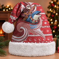 Wallis And Futuna Christmas Santa Hat Santa Riding Ocean Dolphin