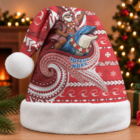 Wallis And Futuna Christmas Santa Hat Santa Riding Ocean Dolphin