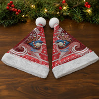 Wallis And Futuna Christmas Santa Hat Santa Riding Ocean Dolphin