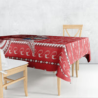Wallis And Futuna Christmas Tablecloth Santa Riding Ocean Dolphin DT05 - Polynesian Pride