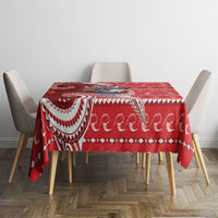 Wallis And Futuna Christmas Tablecloth Santa Riding Ocean Dolphin DT05 - Polynesian Pride