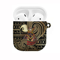 Niue Christmas AirPods Case Santa Riding Coconut Crab DT05 Gold - Polynesian Pride