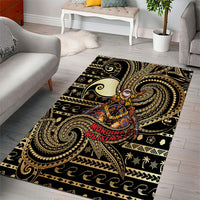 Niue Christmas Area Rug Santa Riding Coconut Crab DT05 - Polynesian Pride
