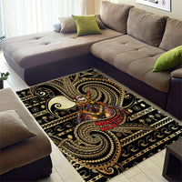 Niue Christmas Area Rug Santa Riding Coconut Crab DT05 - Polynesian Pride