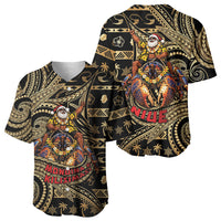 Niue Christmas Baseball Jersey Santa Riding Coconut Crab