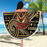 Niue Christmas Beach Blanket Santa Riding Coconut Crab