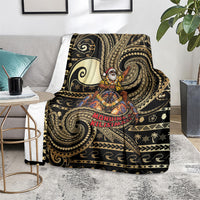 Niue Christmas Blanket Santa Riding Coconut Crab