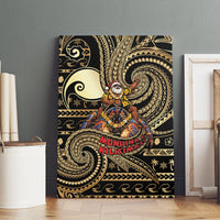 Niue Christmas Canvas Wall Art Santa Riding Coconut Crab DT05 - Polynesian Pride