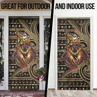 Niue Christmas Door Cover Santa Riding Coconut Crab
