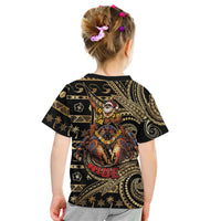 Niue Christmas Kid T Shirt Santa Riding Coconut Crab DT05 - Polynesian Pride