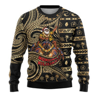 Niue Christmas Ugly Christmas Sweater Santa Riding Coconut Crab