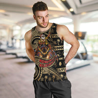 Niue Christmas Men Tank Top Santa Riding Coconut Crab
