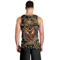Niue Christmas Men Tank Top Santa Riding Coconut Crab