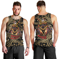 Niue Christmas Men Tank Top Santa Riding Coconut Crab
